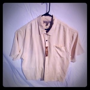 Jamaica Jaxx XXL Yellow Silk Palm Trees Button up